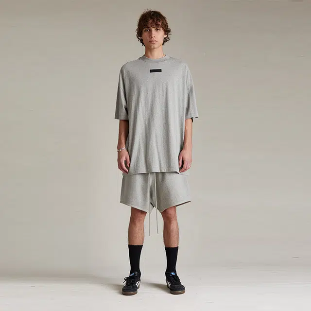 Fear of God Essentials SS24 Crewneck T-Shirt T Dark Heather Oatmeal