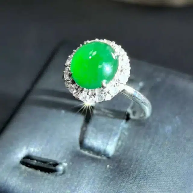 识恩 转运珠 设计师款简约新中式简约精致圆珠#好运 玉髓 戒指 女款