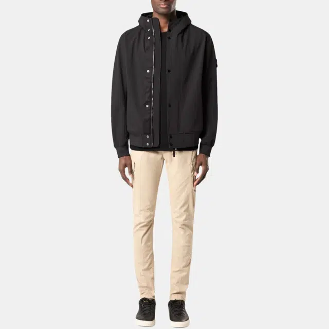 Stone Island SS25 Black Hooded Jacket