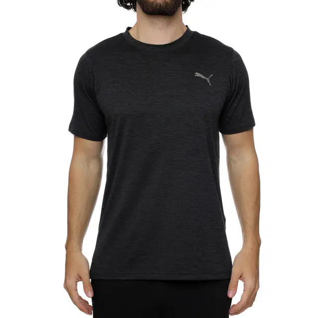 PUMA TRAIN FAV HEATHER SS TEE T