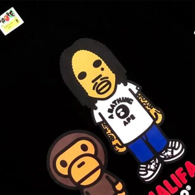 A BATHING APE Bape x Wiz Khalifa T