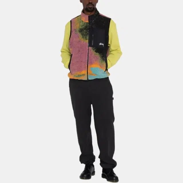 Stussy FW22 Fleece Vest Purple