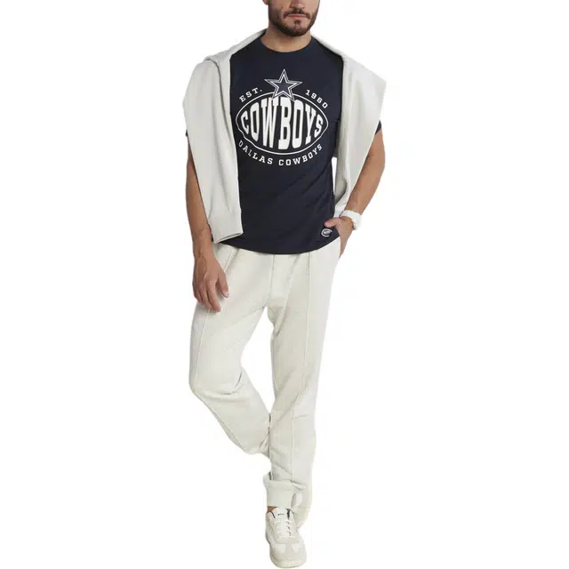 HUGO BOSS BossNFL Stretch-Cotton T-Shirt With Collaborative Branding T