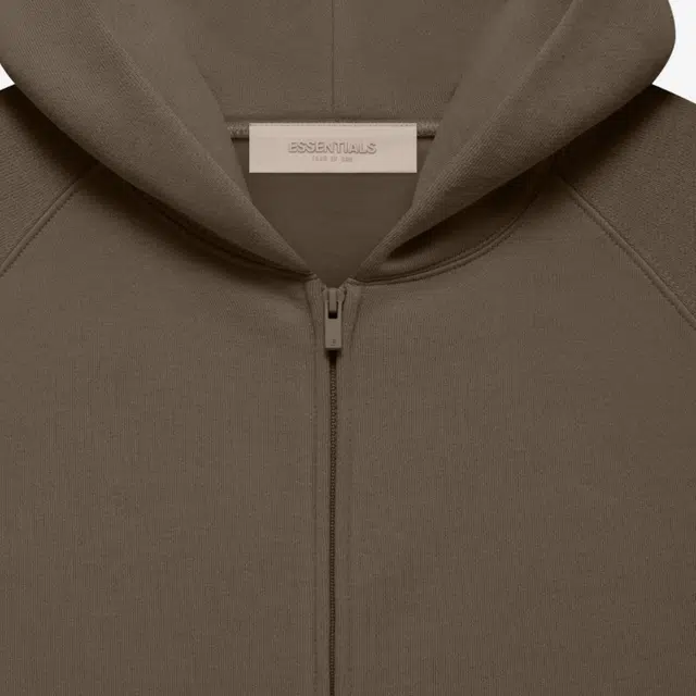 Fear of God Essentials FW22 Kids Fullzip Hoodie Wood