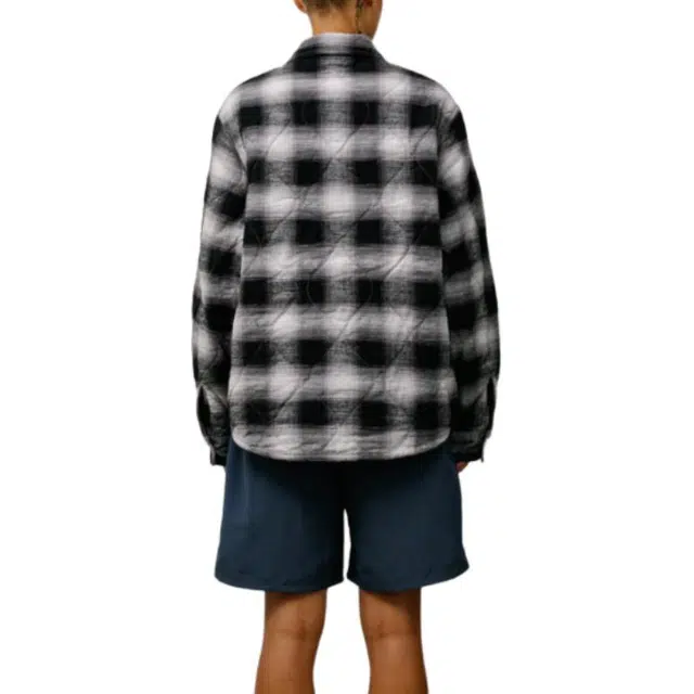 Stussy FW25 QUILTED PLAID SHIRT JACKET