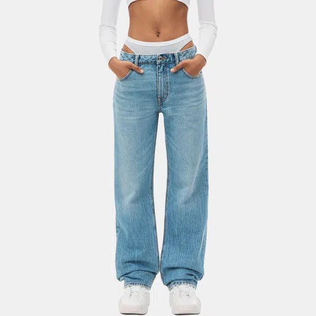 Alexander Wang FW23 Wide-Leg Jeans