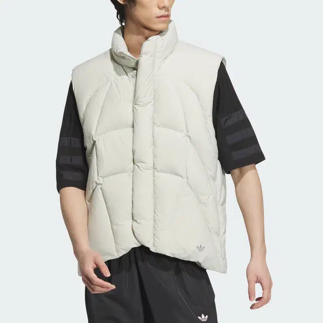 adidas Originals FW24 The Down Vest Silver Grey
