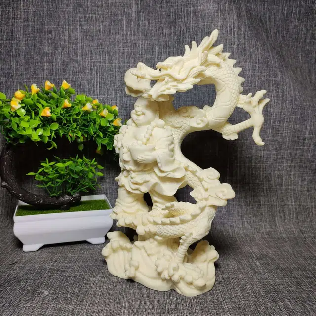 爵倾 《御龙弥勒》 象牙果 摆件 男女同款情侣款