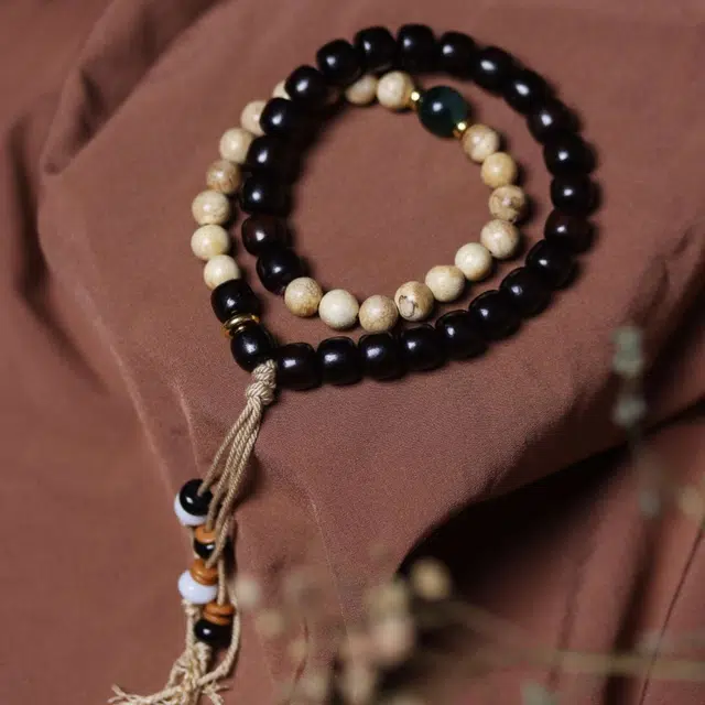 爵倾 水墨丹青来财 黑檀 珠串 男女同款情侣款