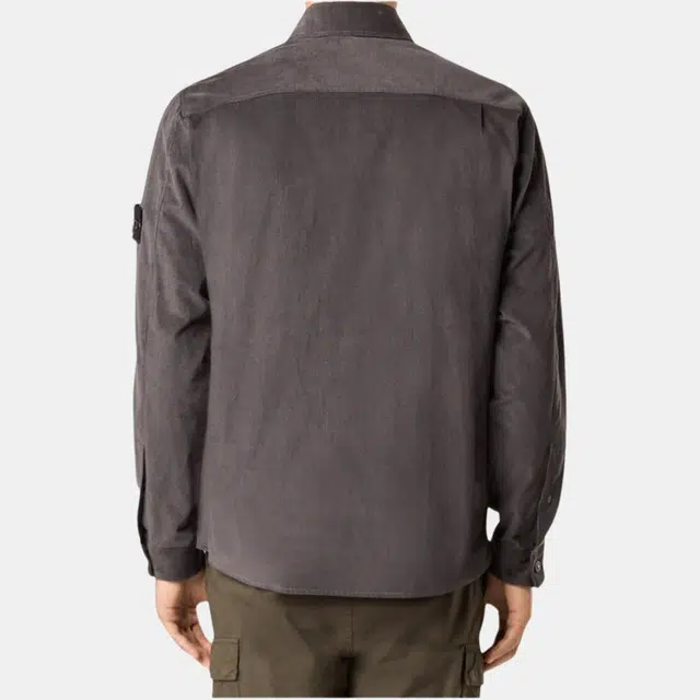 Stone Island Corduroy Shirt Carbon Grey