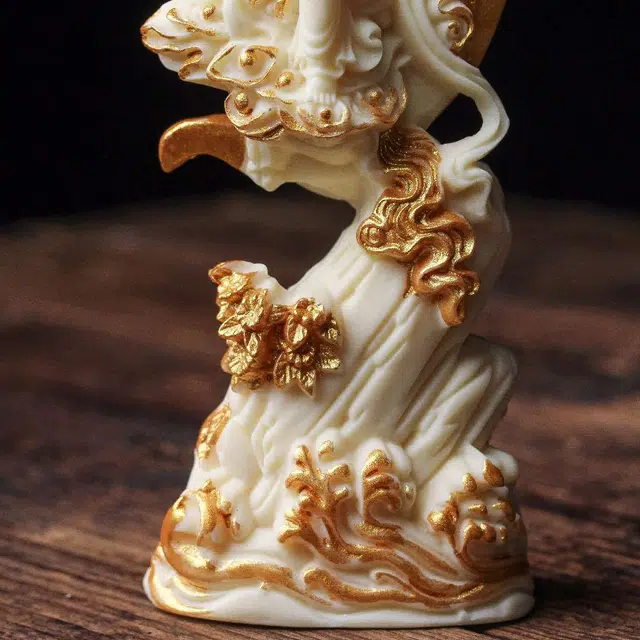 爵倾 《名称》水月观音 象牙果 摆件 男女同款情侣款