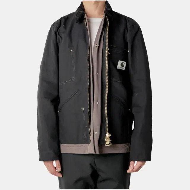 Sacai x Carhartt WIP Detroit Jacket Black