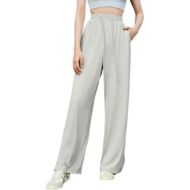 三福 简约舒适时尚垂感休闲裤 女款 浅灰色