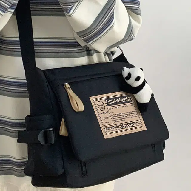 Warrior Nylon Shoulder Bag White