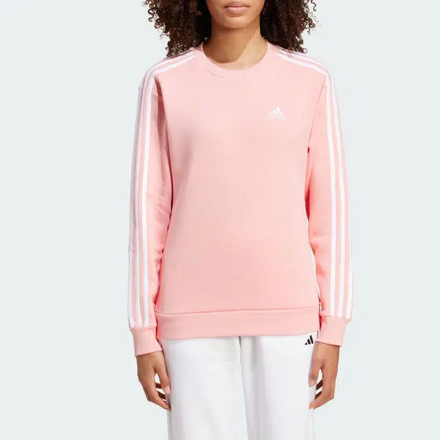 adidas FW24 Colorblock Crewneck Sweatshirt Pink