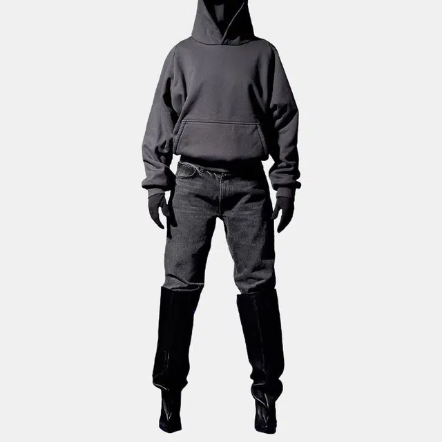 YEEZY x Gap x Balenciaga Logo Shrunken Hoodie