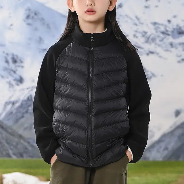 雅鹿羽绒服 超轻零感系列 轻薄保暖修身白鸭绒短款 中小童