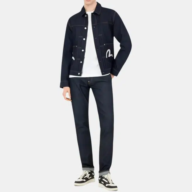 EVISU SS25 Seagull Print Retro Jeans