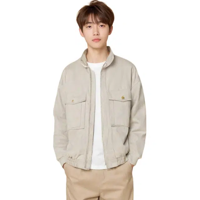 华夏儿女 渲染水洗工装棉服 男女同款