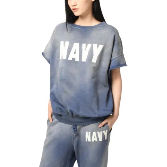 bowwow SS25 US NAVY SS SWEATSHIRT T