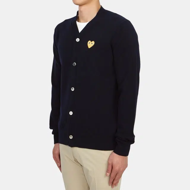 CDG Play Cardigan Blue