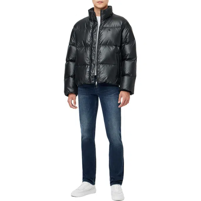 CALVIN KLEIN Jeans Short Loose Zip Cotton Jacket Black