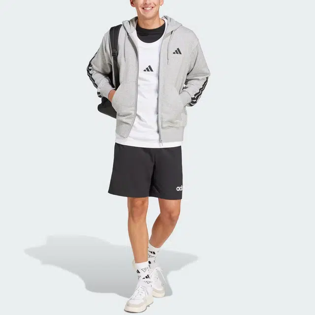 adidas SportswearESSENTIALS FW24 3-Stripes French Terry logo
