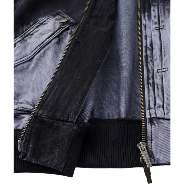 Feng Chen Wang Gradient Denim Zip Jacket