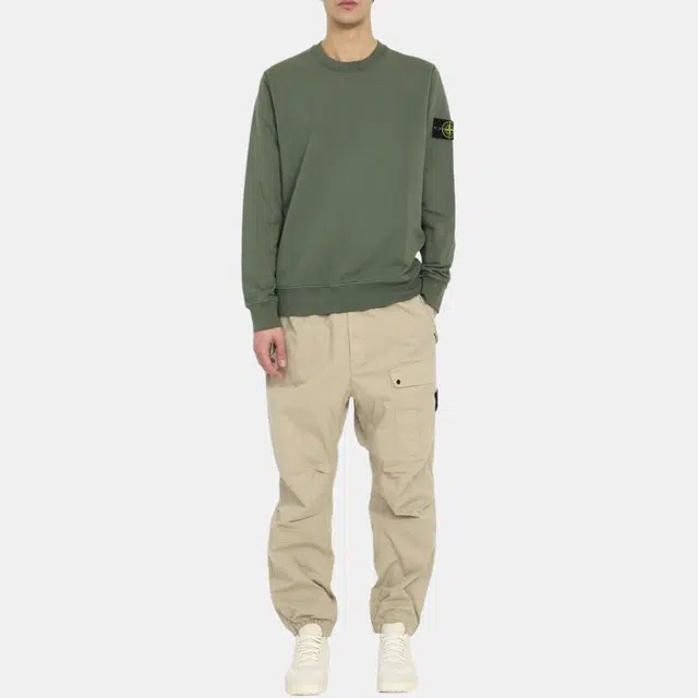 Stone Island SS24 Crewneck Sweatshirt Moss Green
