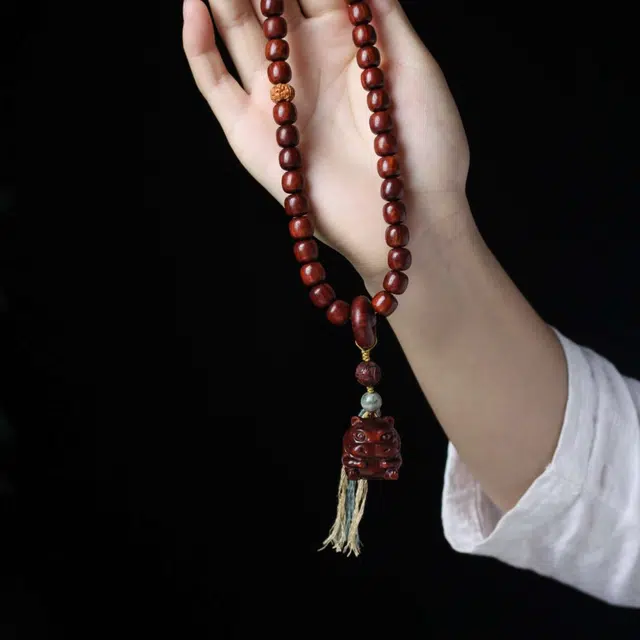 爵倾 马到成功 血檀 木作手链 男女同款情侣款