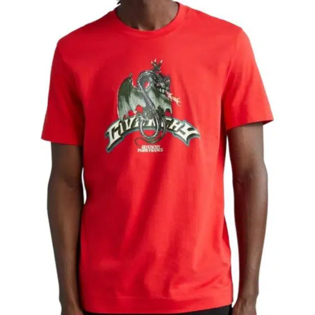 Givenchy SS24 Dragon Logo T-Shirt Red
