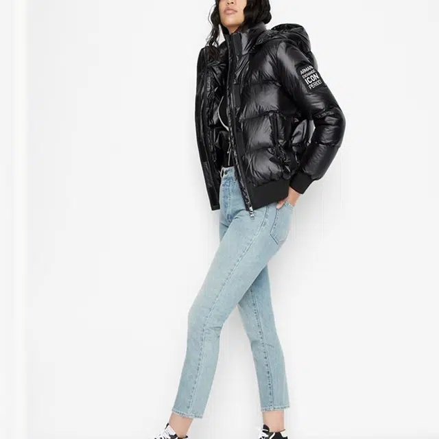 Armani Exchange FW22 Quilted Jacket Black