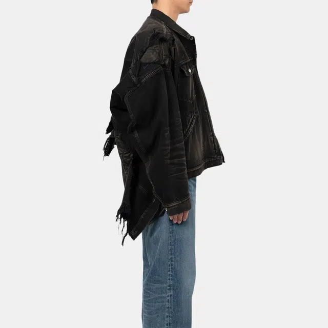 Maison Mihara Yasuhiro FW25 Military Jacket Layered Denim Jacket 2025