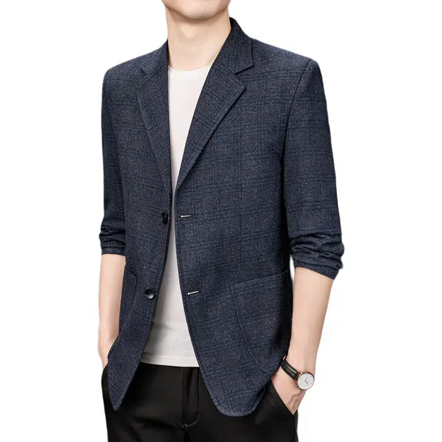 老爷车 男装秋冬季格子商务经典低调百搭时尚奢华外套西装 男款