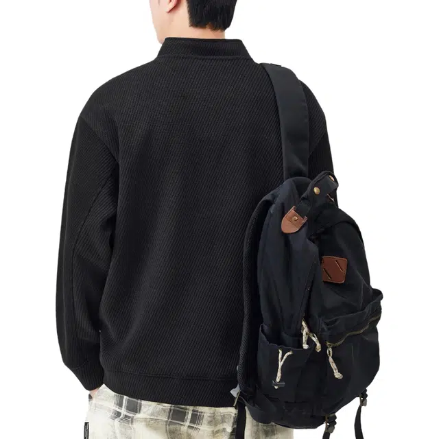 帝狼牛 潮牌重磅华夫格慵懒休闲长袖美式基础百搭纯色 卫衣 男女同款