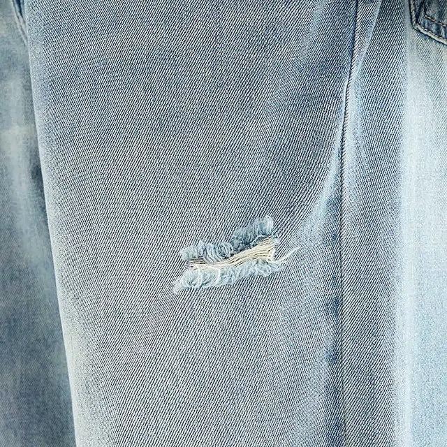 三福 宽松直筒中低腰长裤牛仔裤 男款