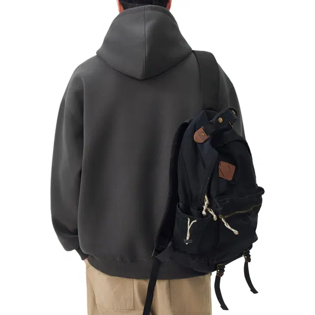 帝狼牛 美式高街潮流字母印花休闲宽松时尚百搭舒适垂感无性别主义日常通勤长袖连帽 卫衣 男女同款