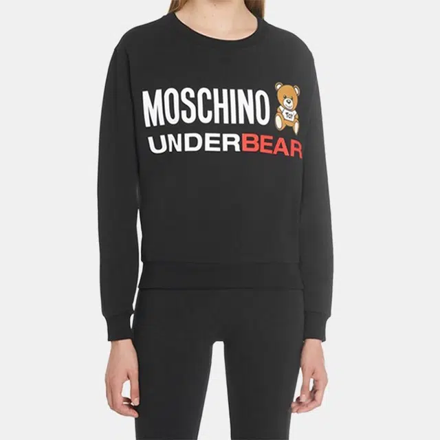 MOSCHINO Classic Bear Logo Sweatshirt Black