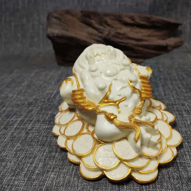 爵倾 招财金蟾 象牙果 把件 男女同款情侣款
