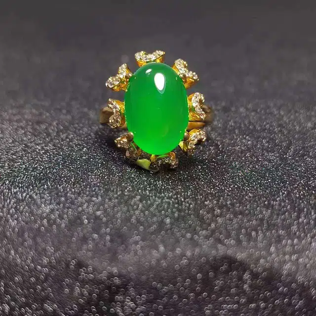 识恩 设计师款 简约 新中式 表白 甜蜜 简约 精致 轻奢 复古 国风 气质 优雅 高级感#好运 玉髓 戒指 女款