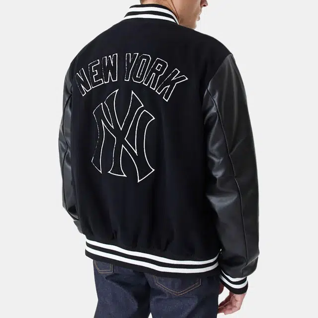 New Era Varsity Jacket Black