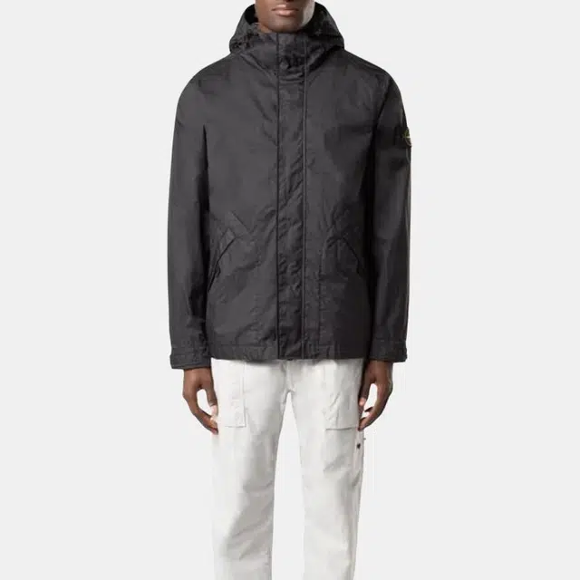 Stone Island Hoodie Jacket Black