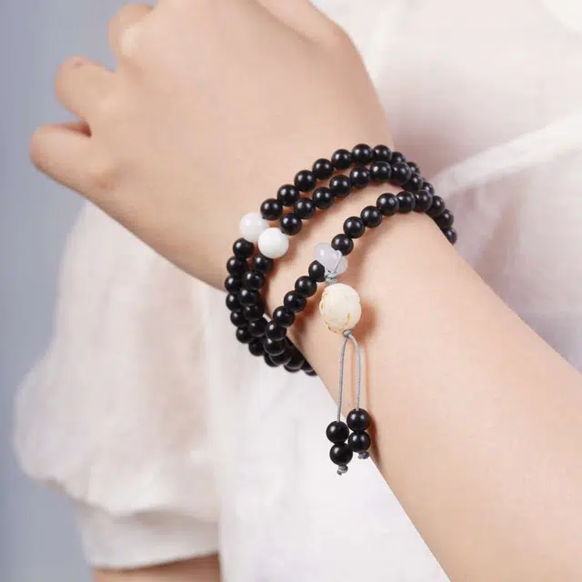 爵倾 国朝 黑檀 木作手链 男女同款情侣款