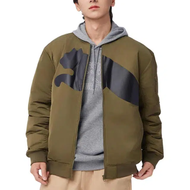 PUMA LOGO BOMBER JACKET logo
