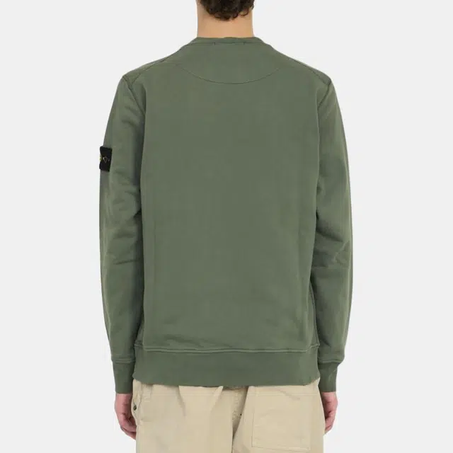 Stone Island SS24 Crewneck Sweatshirt Moss Green