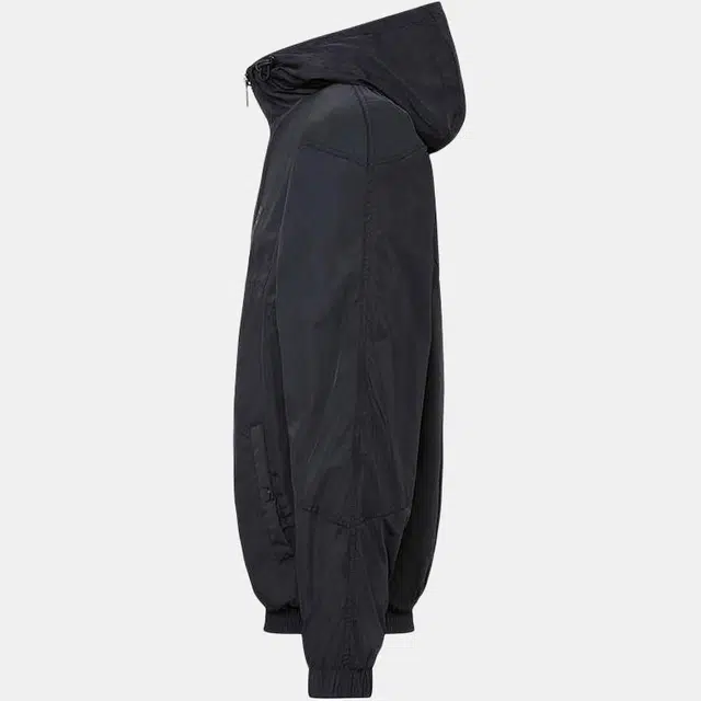 DIESEL Hooded Logo Mesh Lined Jacket Black