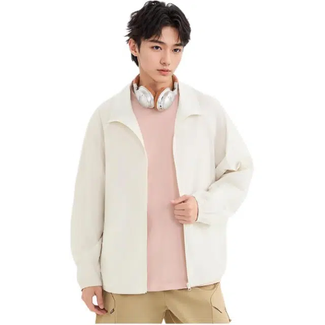 三福 立领舒适时尚长袖防晒服 男款