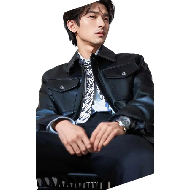 比利斯山羊 商务休闲时尚潮流大气羊皮真皮皮衣 男女同款