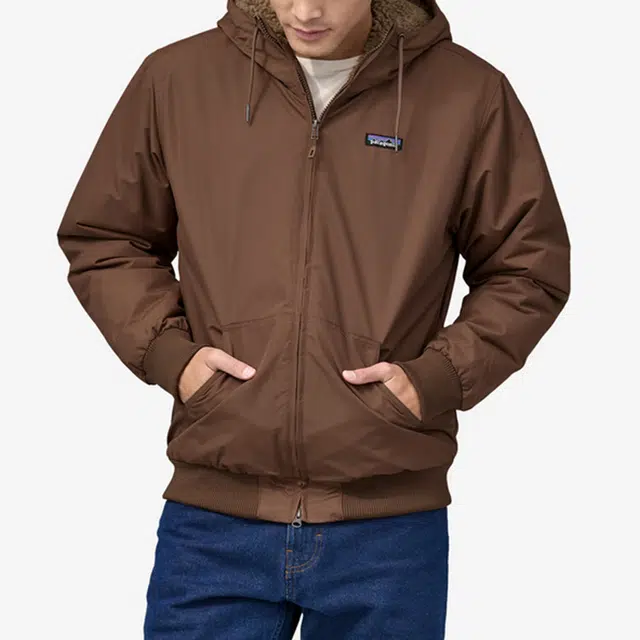 patagonia Lined Isthmus Hoody Logo