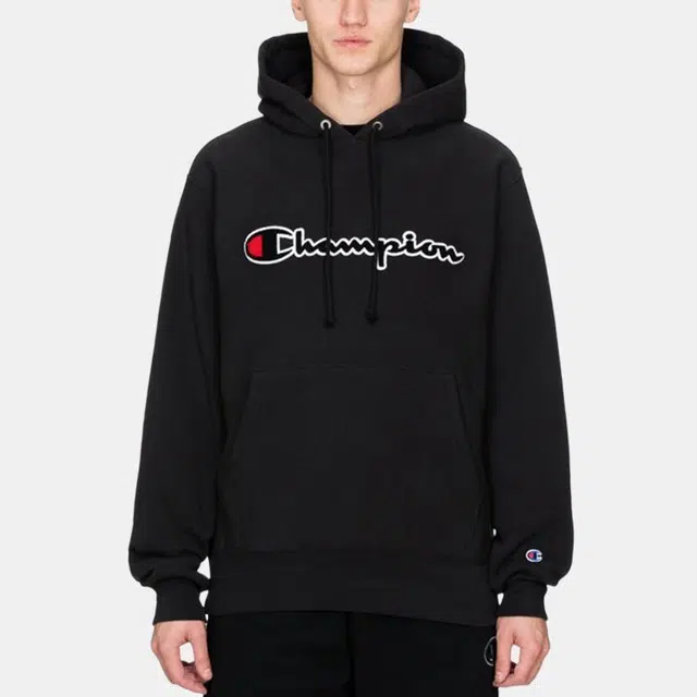 Champion Reverse Weave Hood Black